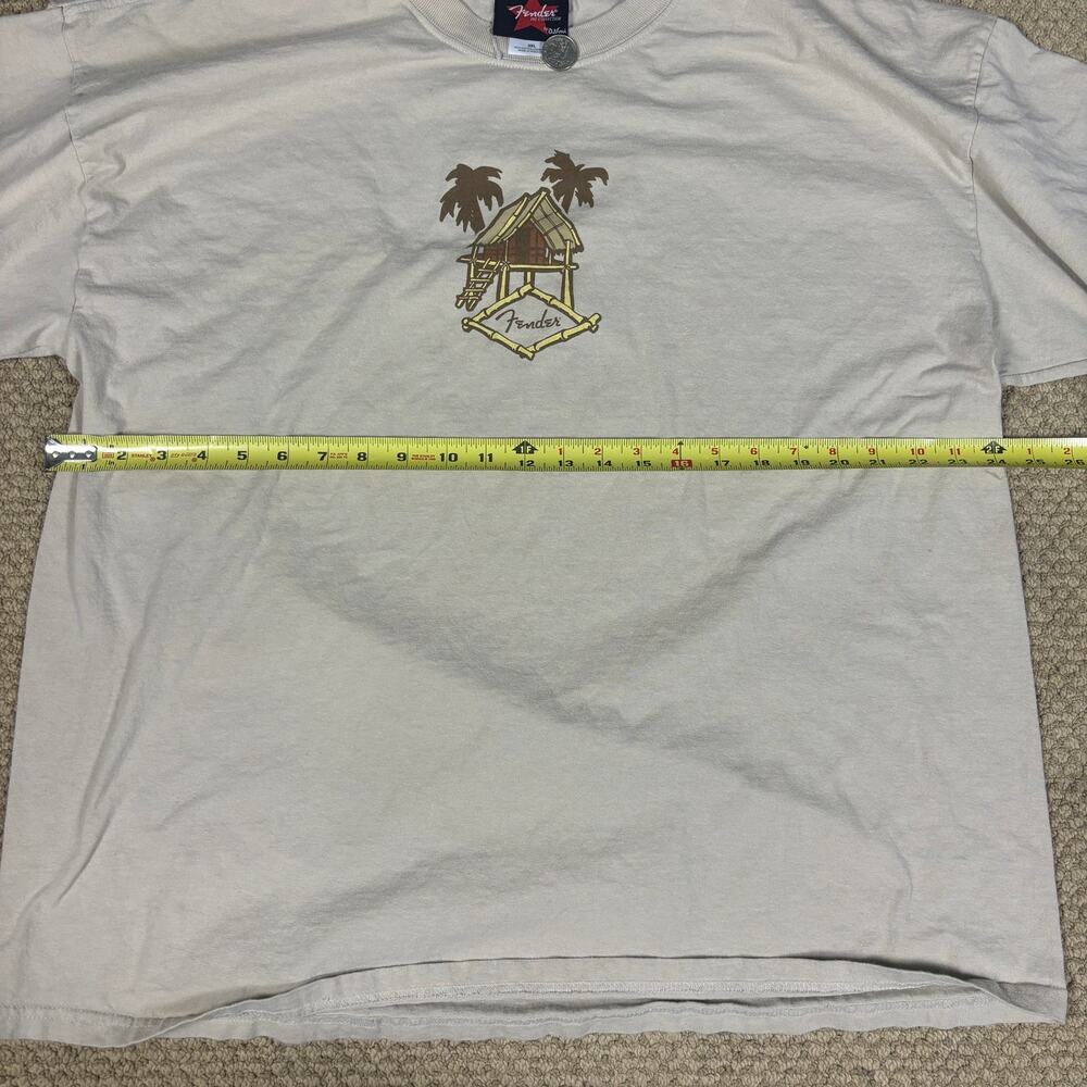 y2k 2000s style Fender hawaii tiki longsleeve shirt floral mens XXL surfwear - Picture 7 of 8